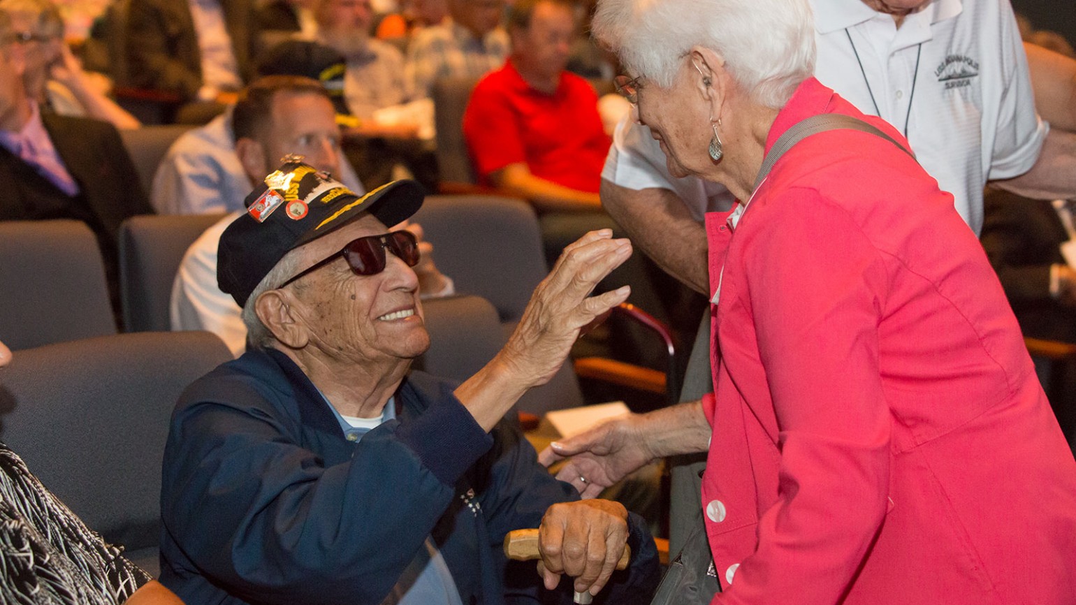 USS Indianapolis survivor, Al Celaya, pictured.